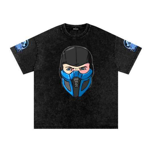 "Way Too Cold" Snow Washed Oversized Cotton T-Shirt