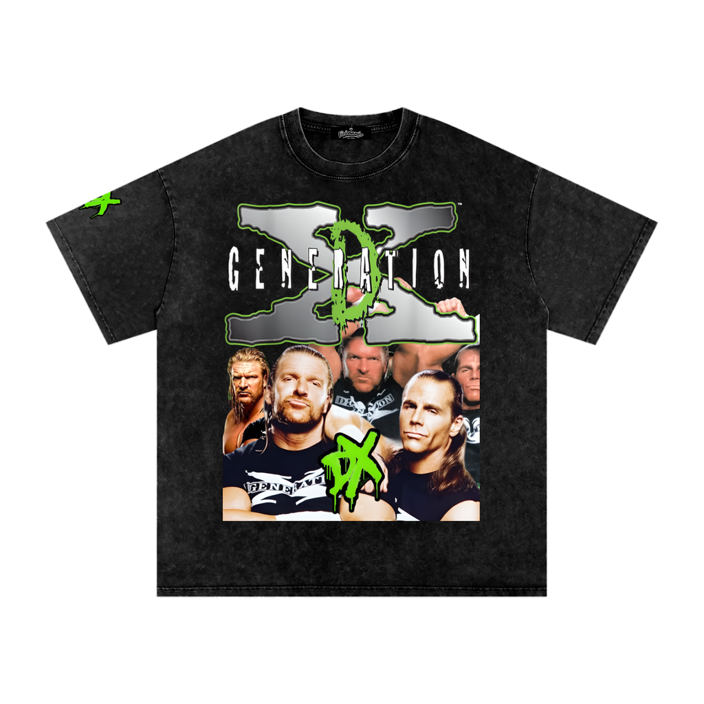 Generation X Snow Washed Oversized Cotton T-Shirt