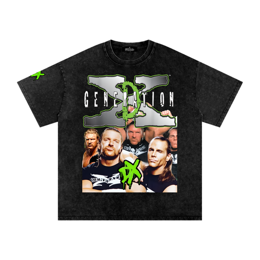 Generation X Snow Washed Oversized Cotton T-Shirt