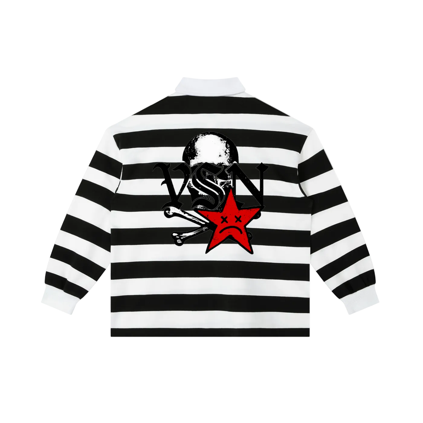 Men VSN Logo Stripe Polo Shirt
