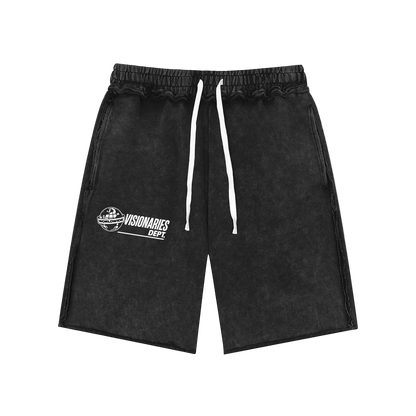 Visionaries Global Mineral Wash Raw Edge Shorts