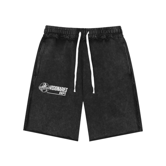 Visionaries Global Mineral Wash Raw Edge Shorts