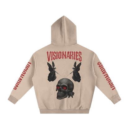 Skull 💀 & Roses 🌹 Oversize Fleeced Hoodie