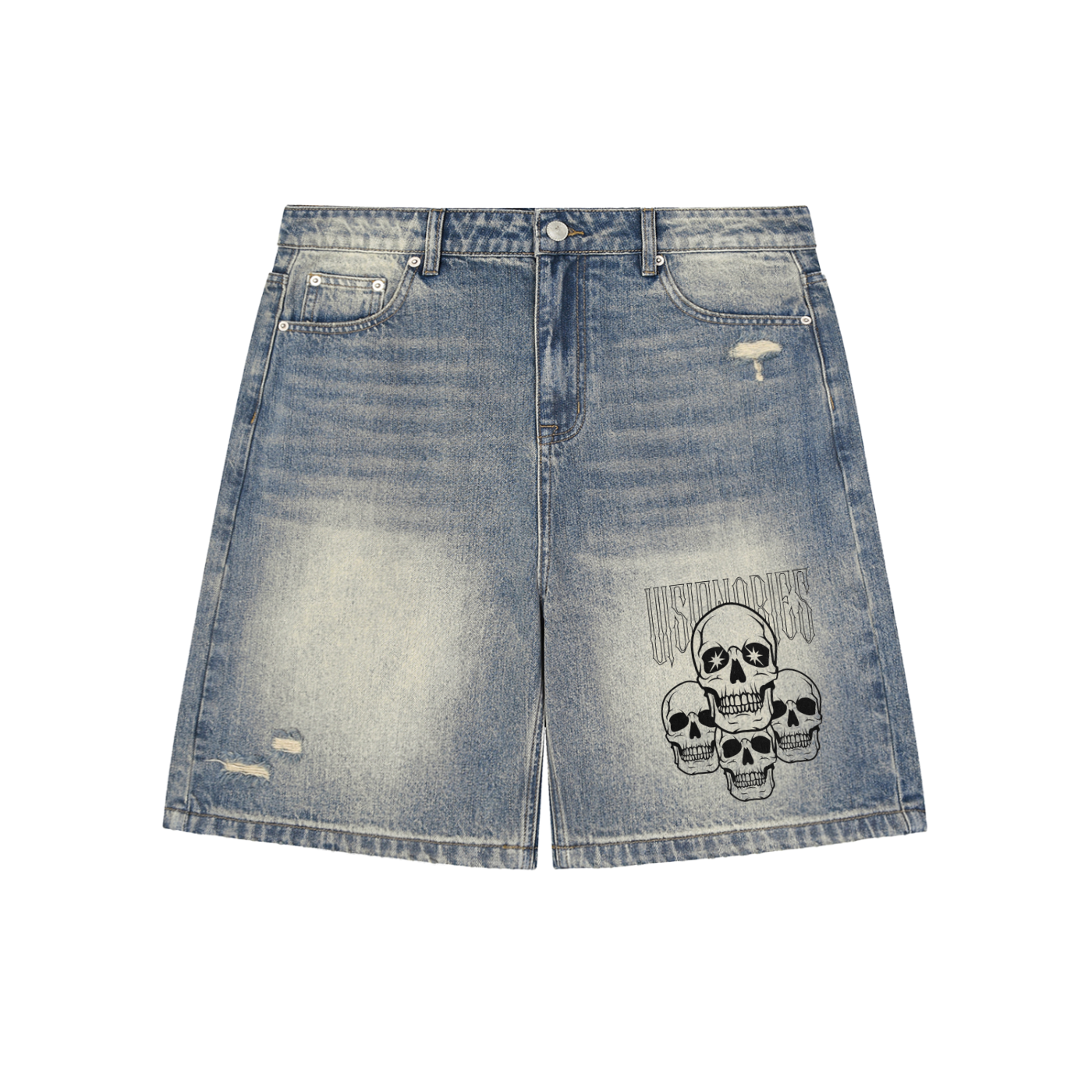 4peat Denim Shorts
