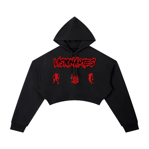 Women's Visionaries Zombie 🧟‍♀️  Cropped Hoodie
