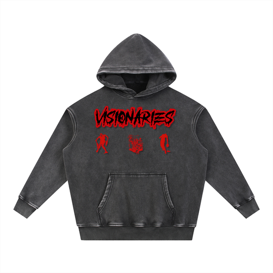 Snow Wash Zombies 🧟 🧟‍♀️  Fleece Oversize Hoodie