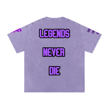 Dead Man 💜 Snow Washed Oversized Cotton T-Shirt
