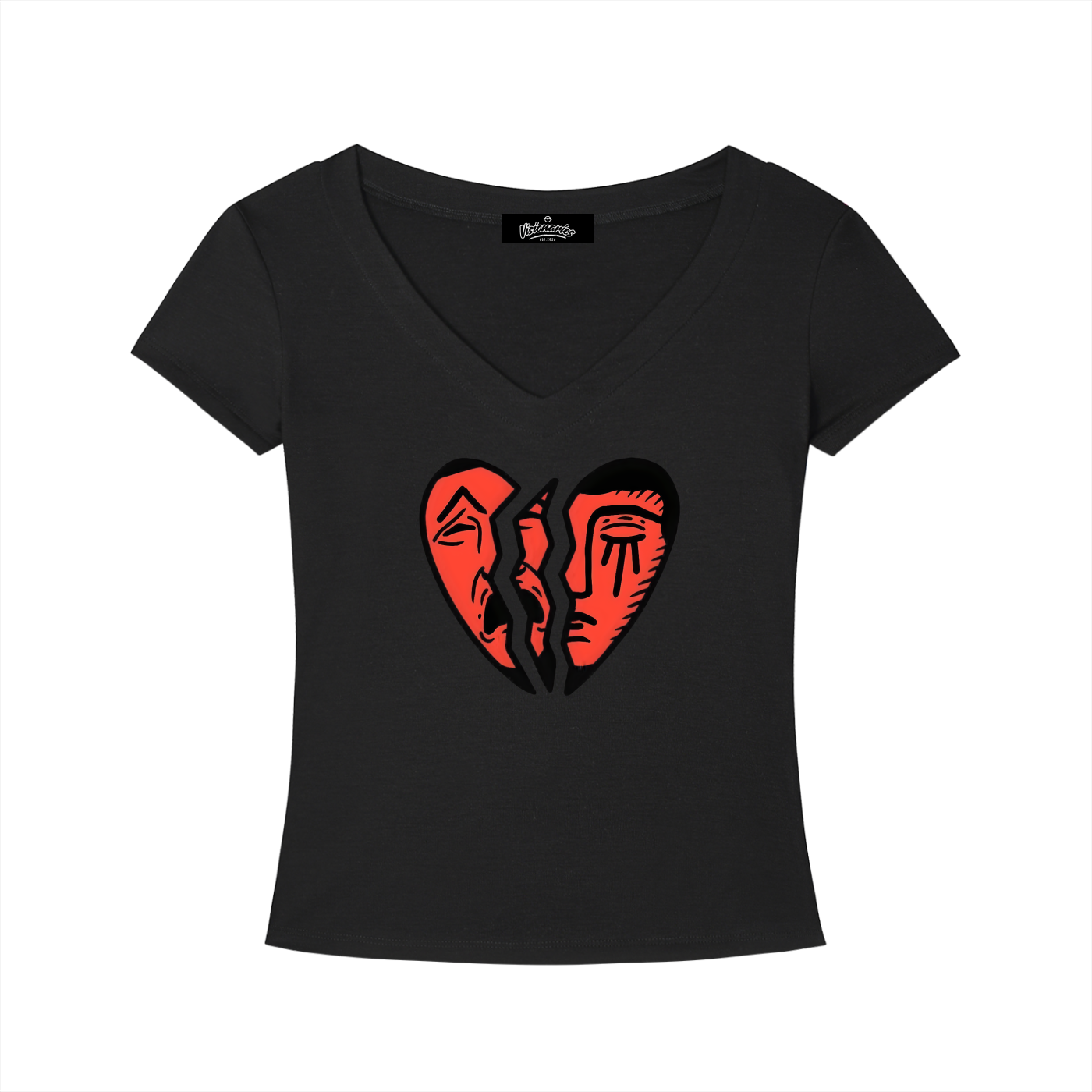 Women’s Unbroken 💔 Slim Fit V-Neck T-Shirt