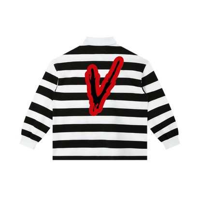 Men’s Jumbo V Stripe Polo Shirt