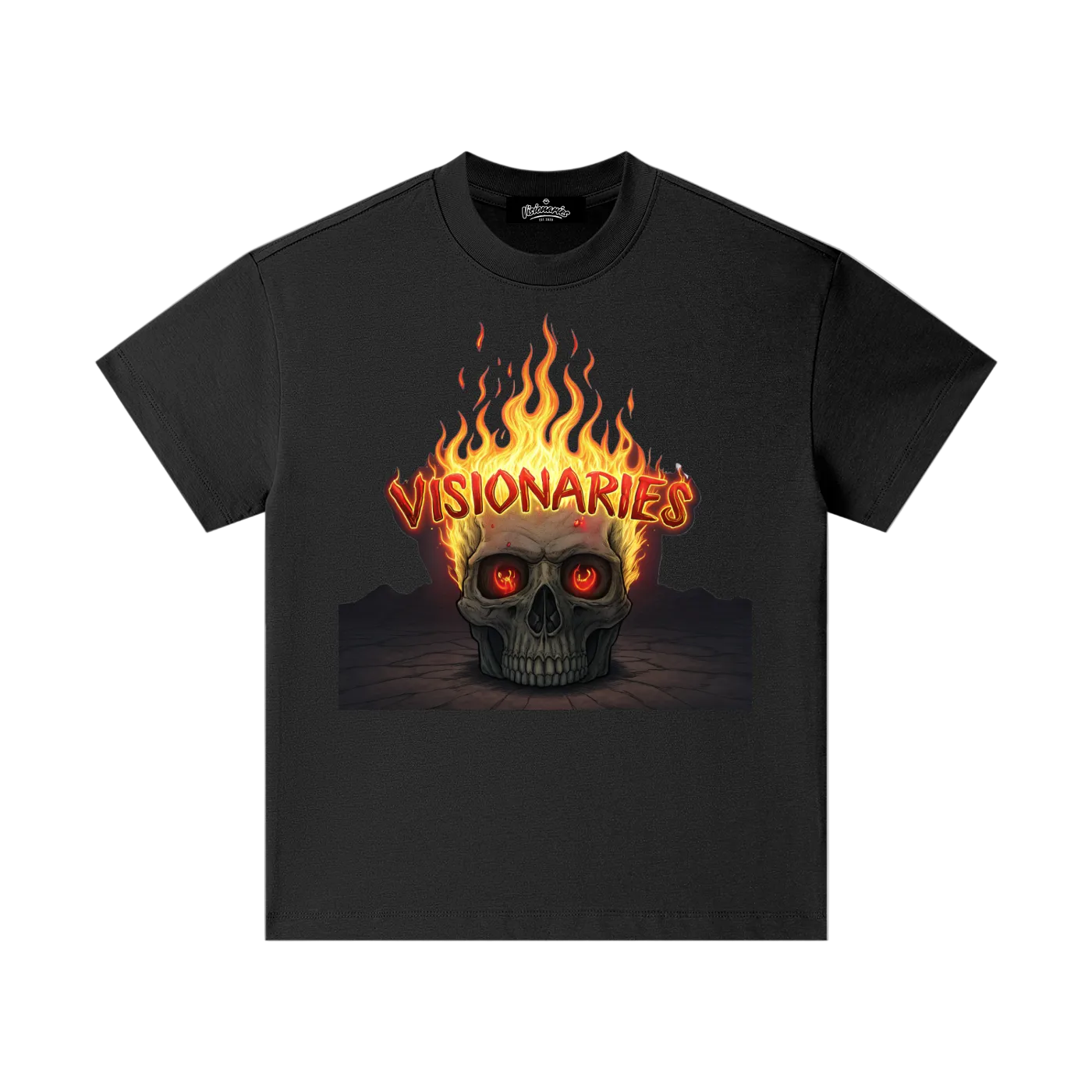 Flame🔥Skull💀 Pure Cotton Essential Kids T-Shirt