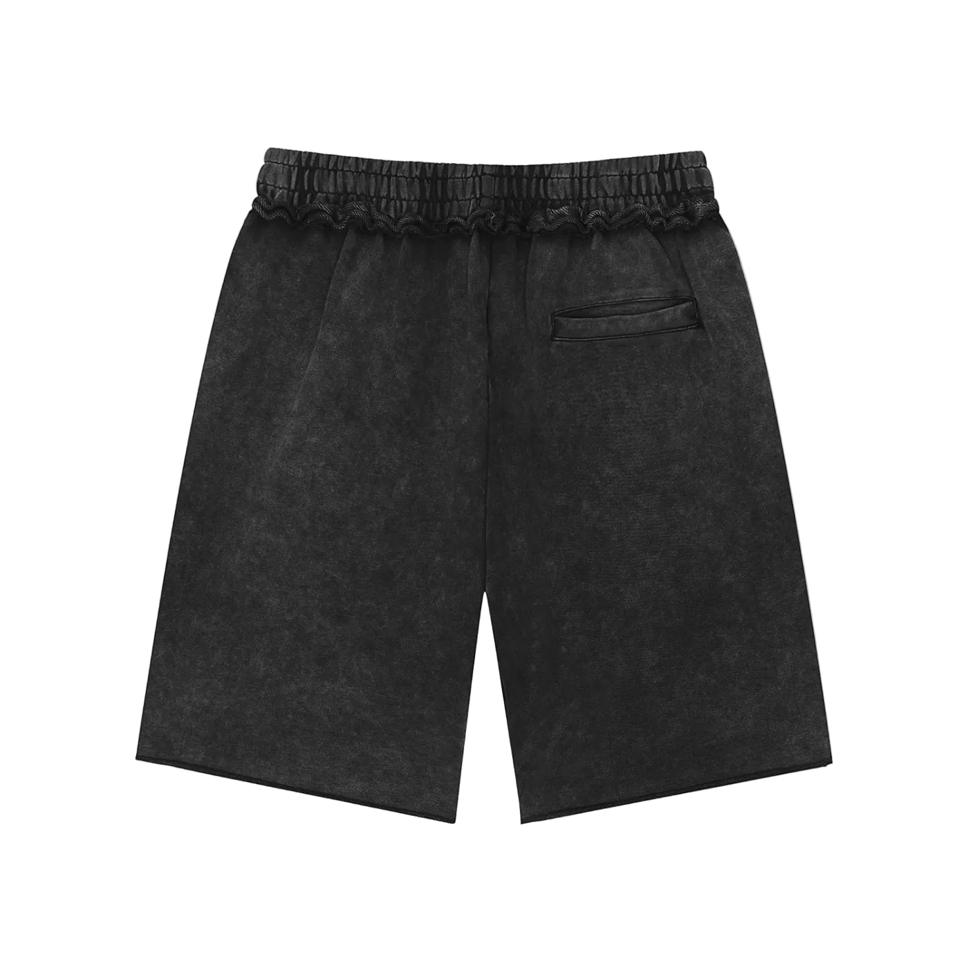 “Me vs Me” 🔥 Mineral Wash Raw Edge Shorts