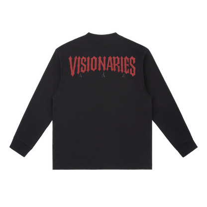 💀&🌹 🥀 Crewneck Long-Sleeve T-Shirt