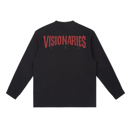 💀&🌹 🥀 Crewneck Long-Sleeve T-Shirt