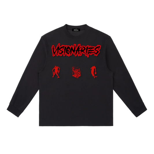 Zombie 🧟  "V" Long-Sleeve T-Shirt