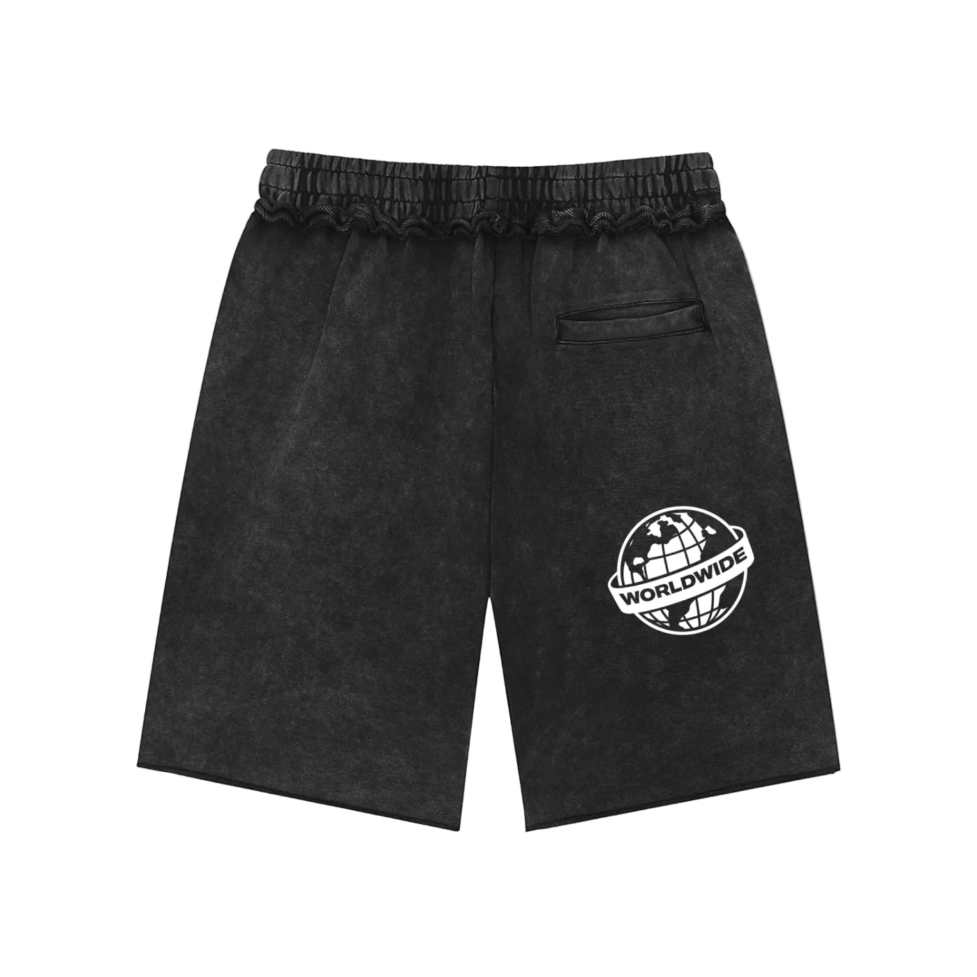 Visionaries Global Mineral Wash Raw Edge Shorts
