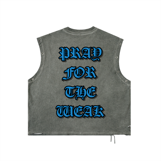 Pray For the Weak Blue label Tank Top