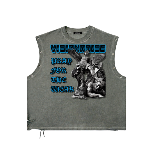 Pray For the Weak Blue label Tank Top
